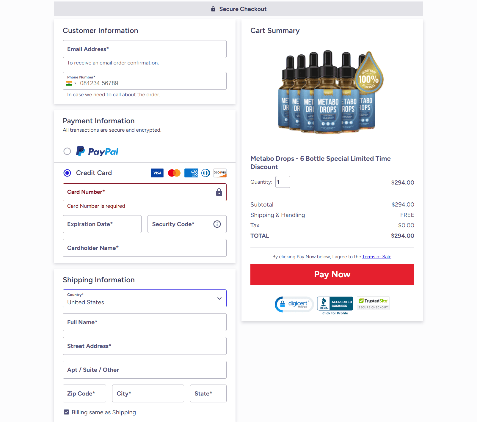 metabo-drops-checkout-page 
